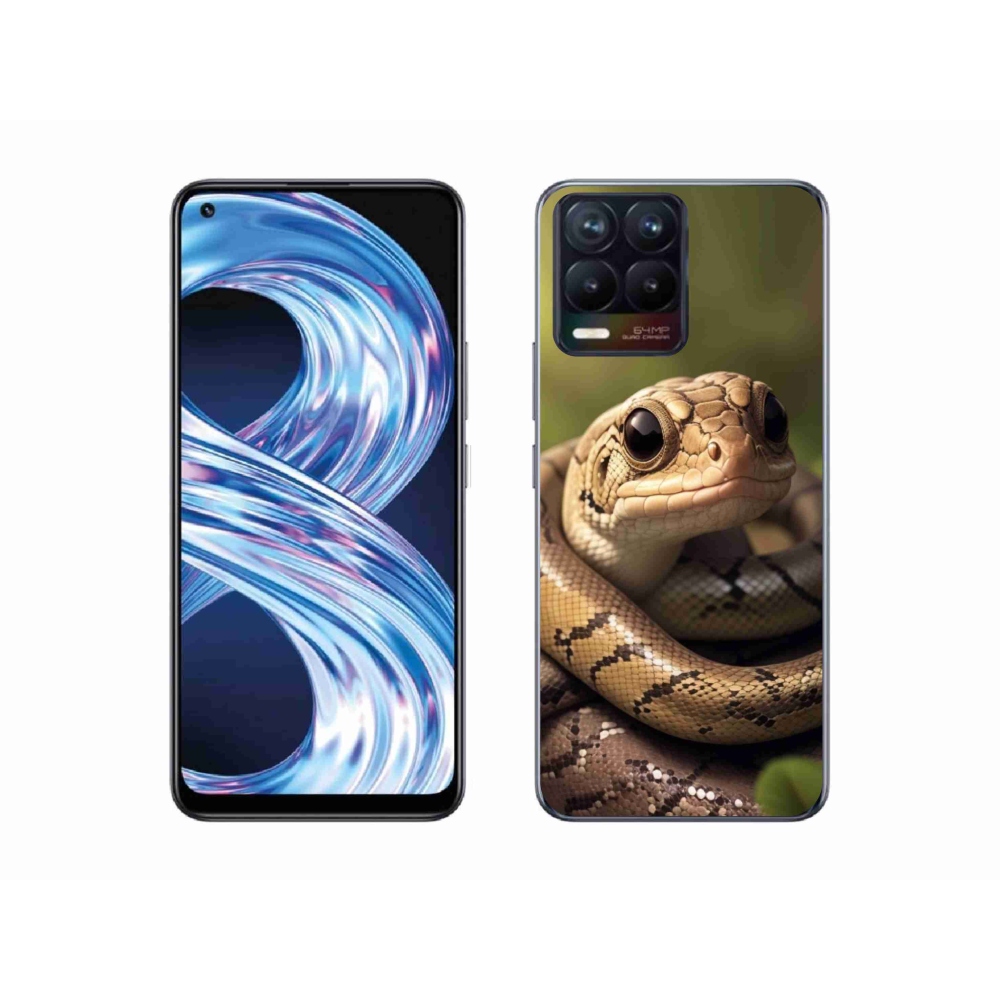 Zselés borítás mmCase a Realme 8 Pro-hoz - kígyó 1
