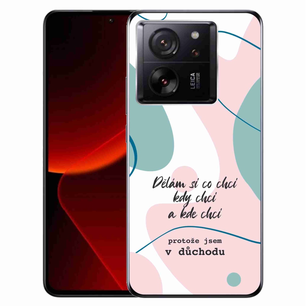 Gél borító mmCase a Xiaomi 13T/13T Pro készülékhez - vicces szöveg 10 fehér háttérrel