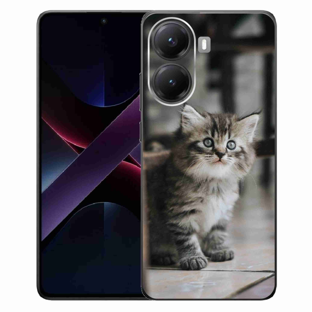 Gél borítás mmCase a Xiaomi Poco X7 Pro 5G számára - cica