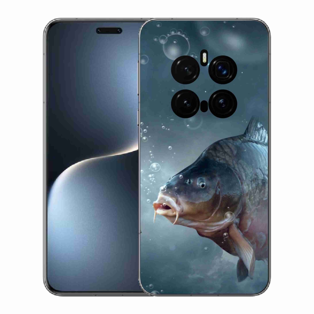 Zselés borítás mmCase a Honor Magic 7 Pro 5G számára - ponty és buborékok
