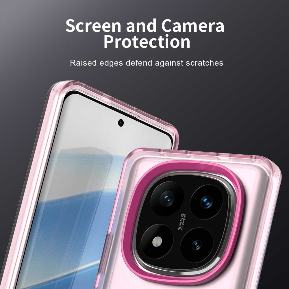 Candy zselés tok MagSafe-val a Xiaomi Redmi Note 14 Pro-ra - rózsaszínű