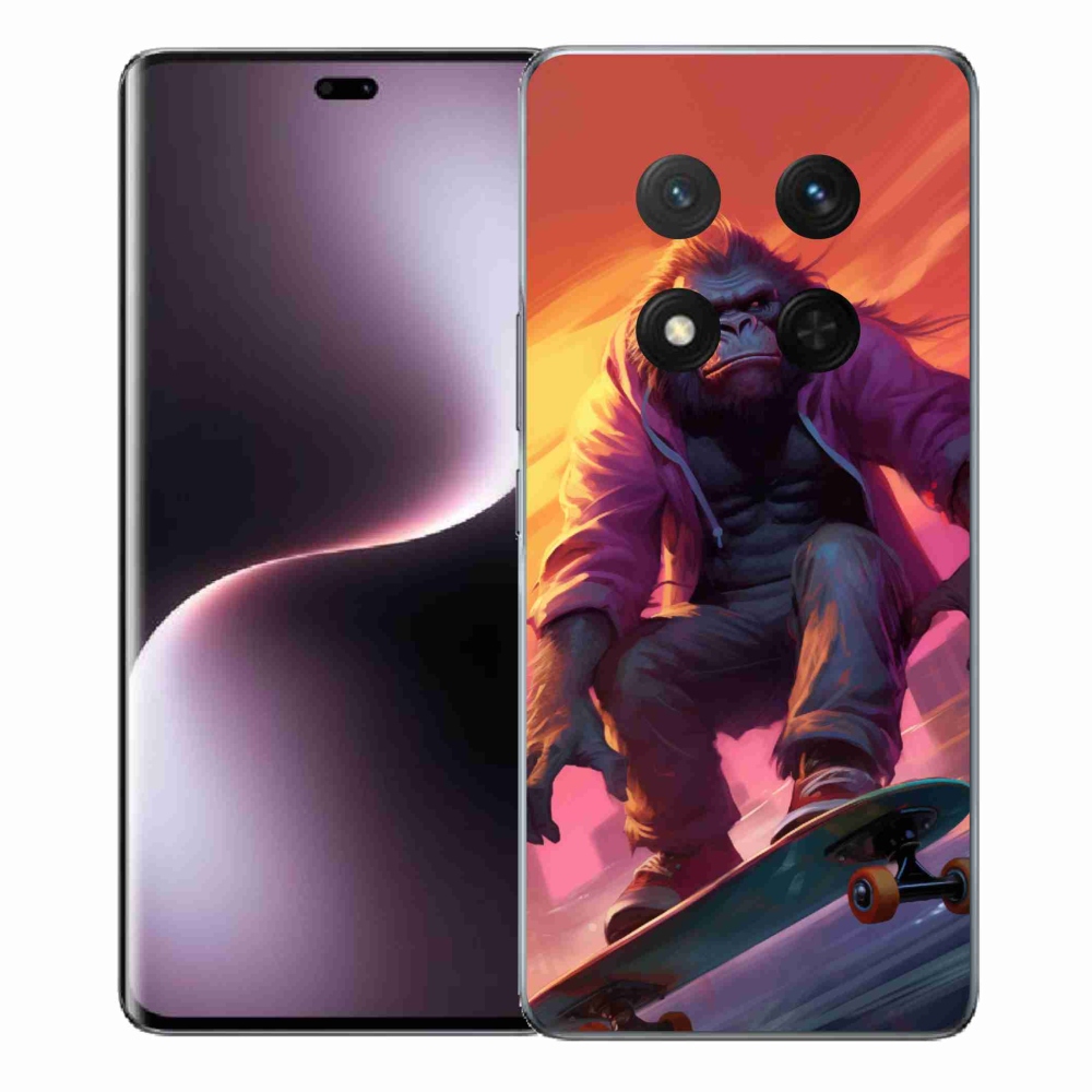 Gél borítás mmCase a Honor Magic 7 Lite 5G számára - gorilla a gördeszkán