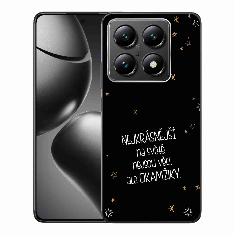 Gél borítás mmCase a Xiaomi 14T-hez - idézem 4 fekete háttérrel