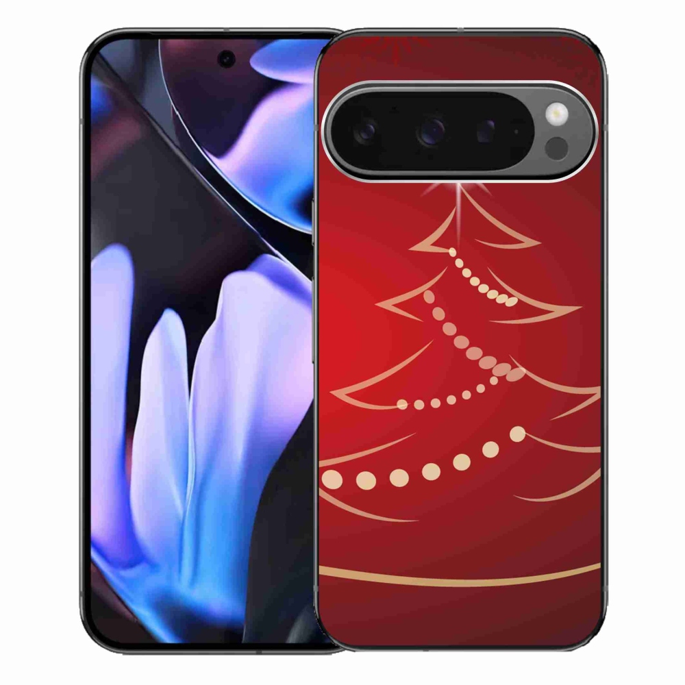 Gél borítás mmCase a Google Pixel 9 Pro XL-hez - karácsonyfa karikatúra