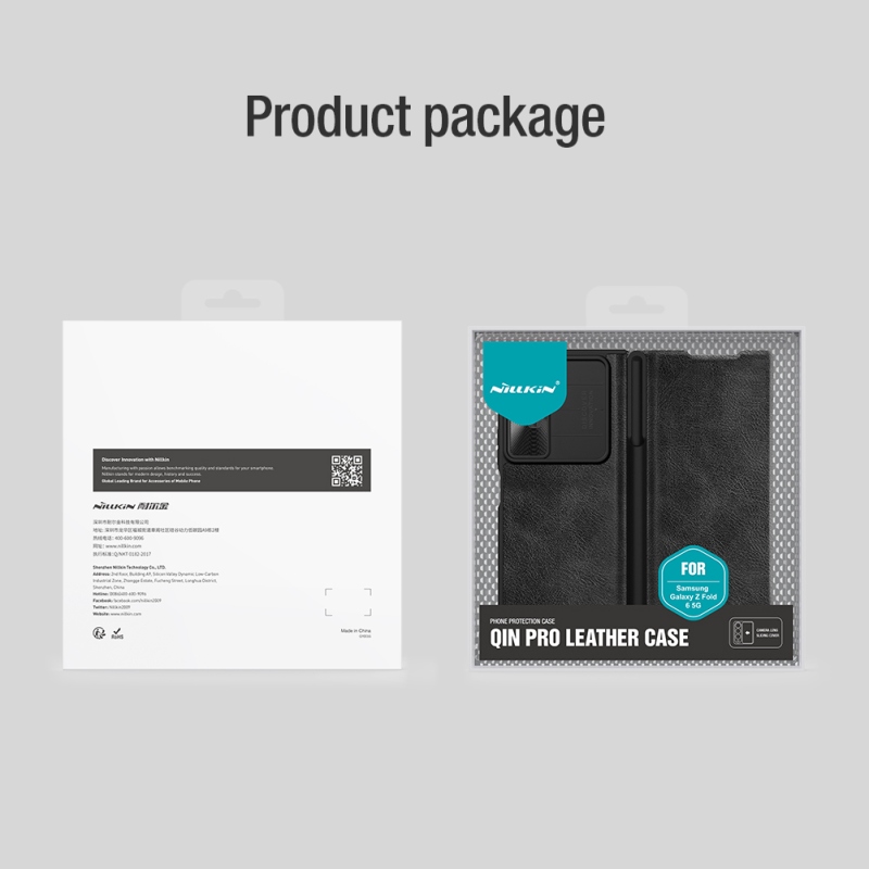 Nillkin Qin Book PRO tok Samsung Galaxy Z Fold 6 Business Fekete fekete