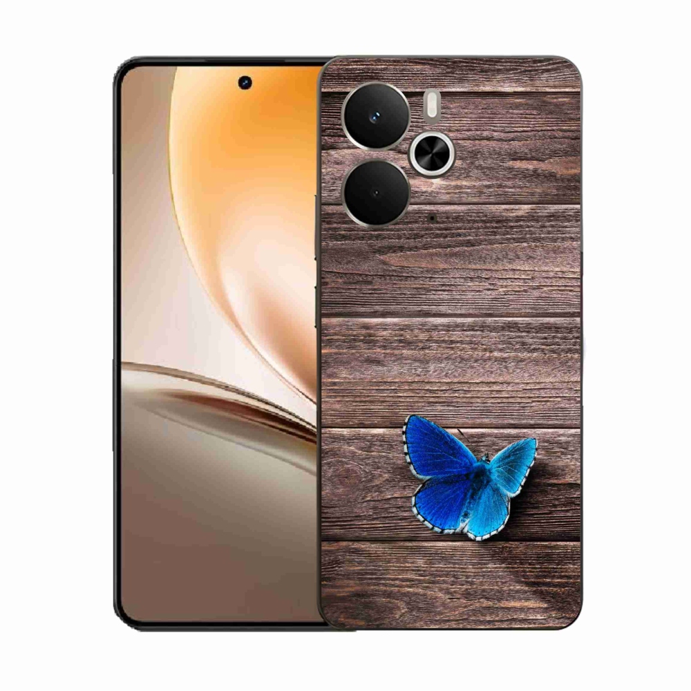 Zselés borítás mmCase a Realme 14 5G készülékhez - kék pillangó 1