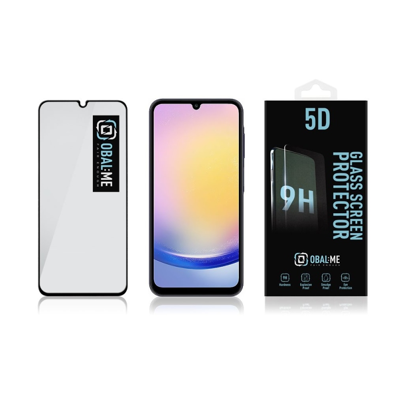 CSOMAG:ME 5D edzett üveg Samsung Galaxy A25 5G Fekete