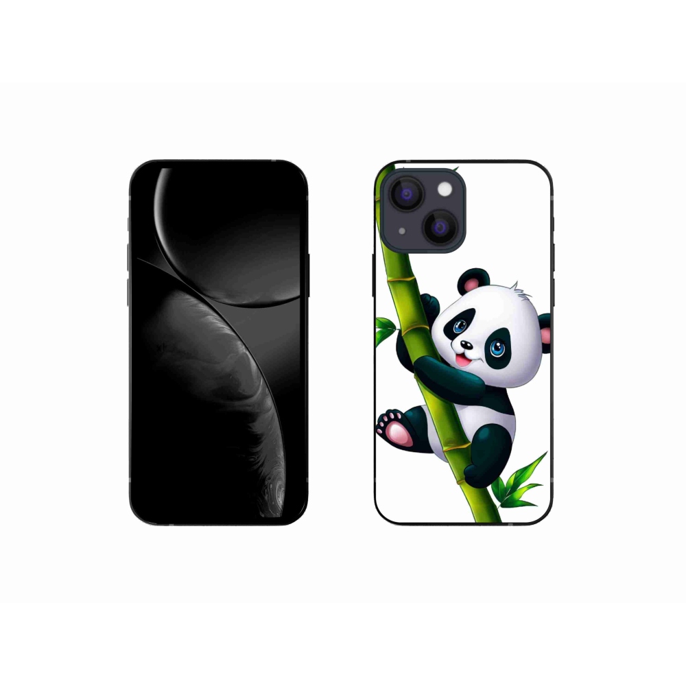 Gél borítás mmCase iPhone 13 mini 5.4 - panda a bambuszon - zselés tok mmCase iPhone 13 mini 5.4 - panda a bambuszon