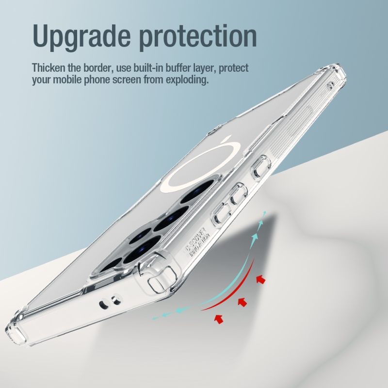 Nillkin Nature TPU PRO mágneses borító Samsung Galaxy S24 Ultra átlátszó
