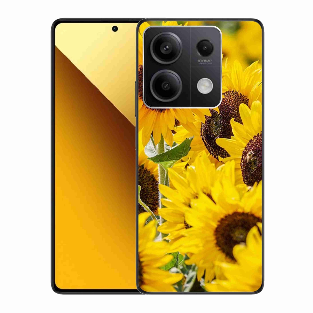 Gél borítás mmCase a Xiaomi Redmi Note 13 5G számára - Napraforgó