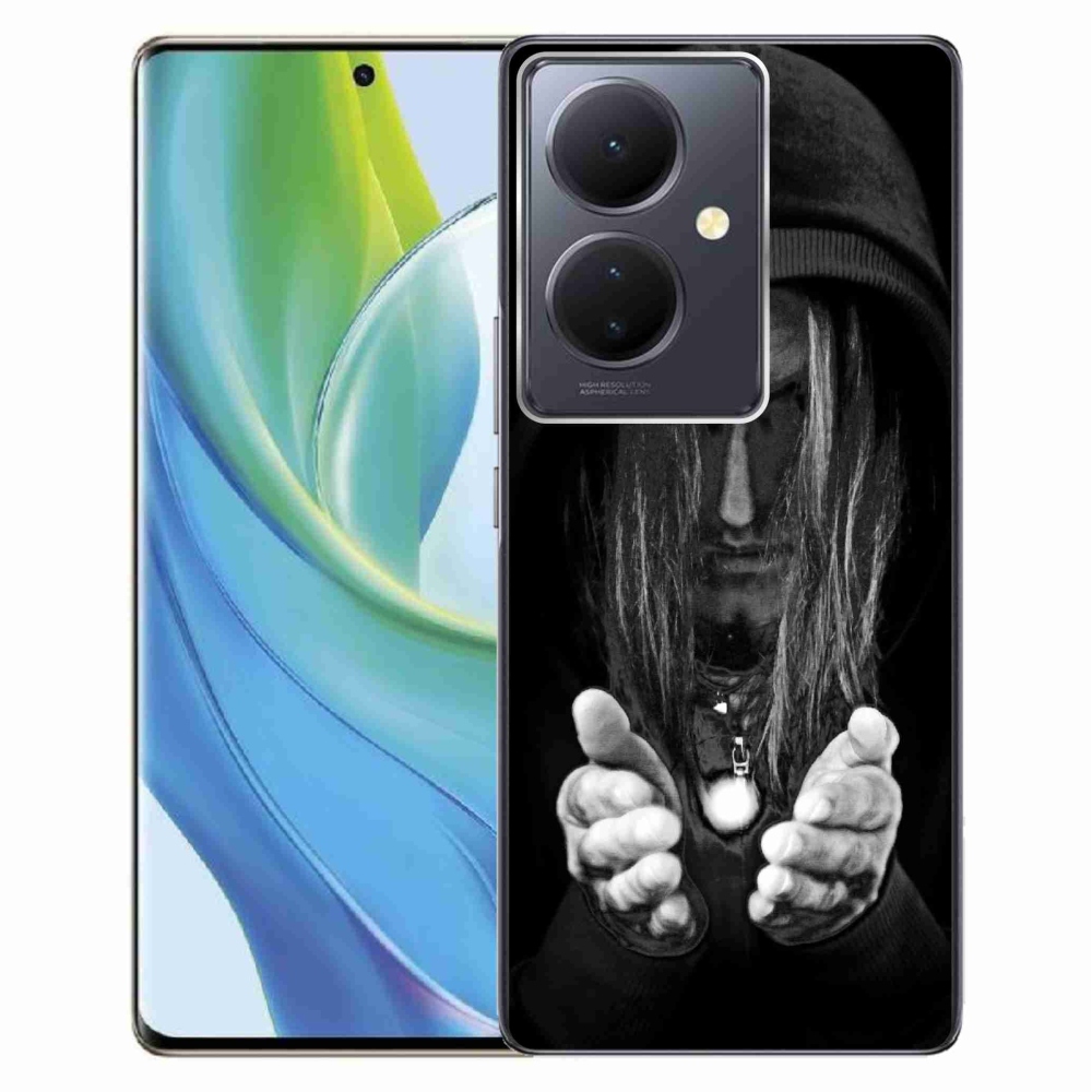 Gél borítás mmCase a Vivo V29 Lite 5G-n - titokzatos személy