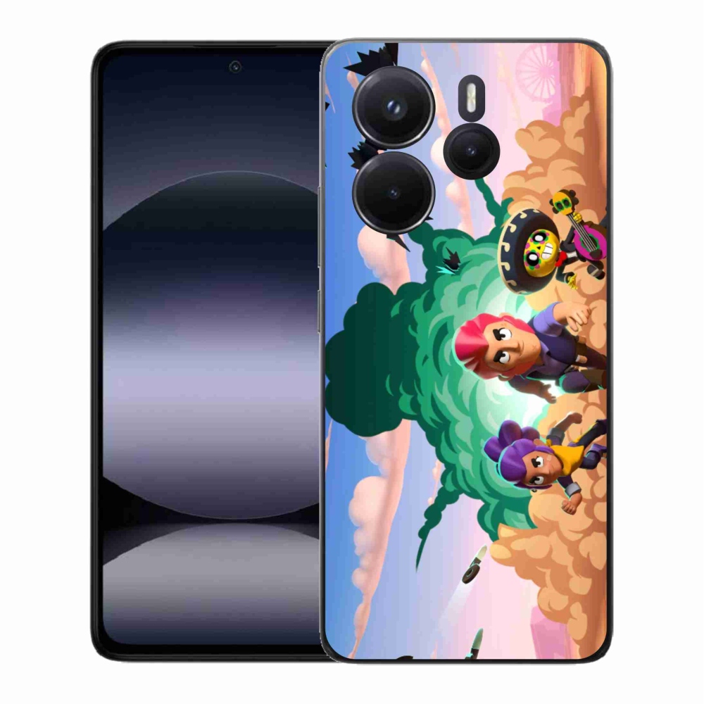 Gél borítás mmCase a Xiaomi Redmi Note 14-hez - verekedés csillagok