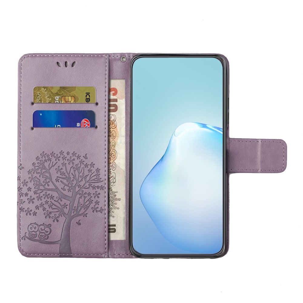 Fa könyv tok Samsung Galaxy S25 Edge készülékhez - világos lila