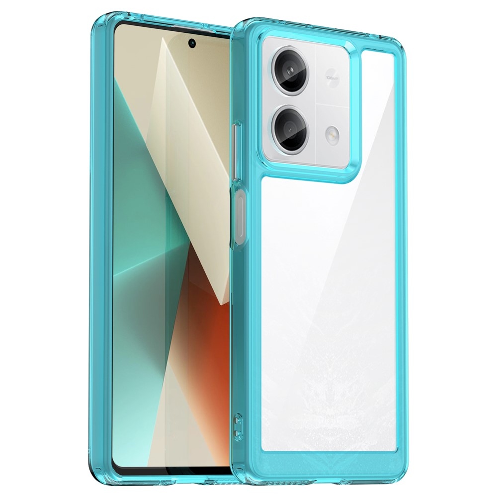 Gél tok rögzített hátlappal a Xiaomi Redmi Note 13 5G-re - világoskék színben