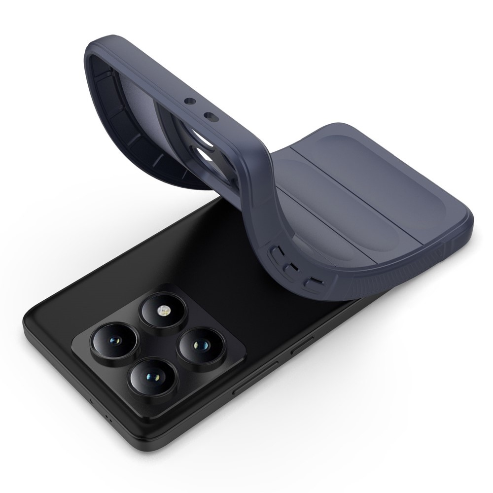 Rugg tartós zselés tok Xiaomi Redmi Note 14 Pro 5G/Poco X7 5G - sötétkék