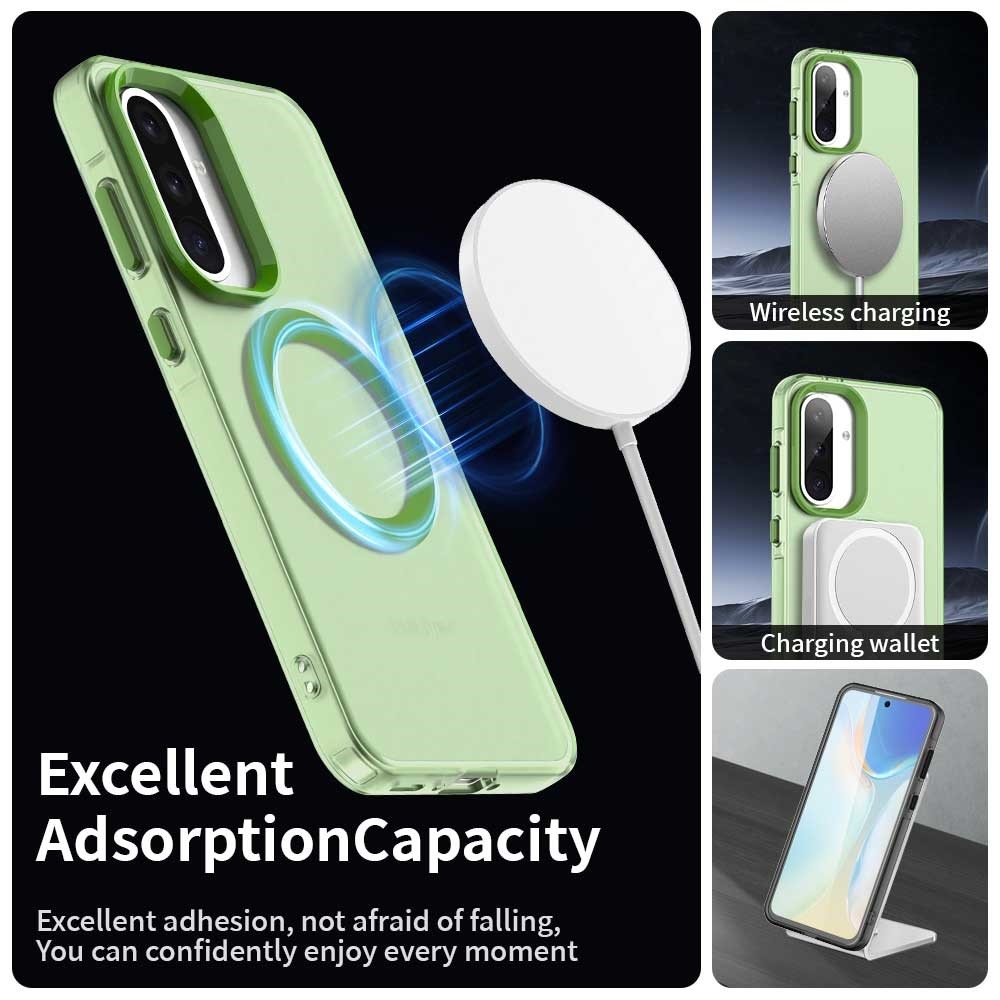Candy zselés tok MagSafe Samsung Galaxy A36 5G/A56 5G - zöld