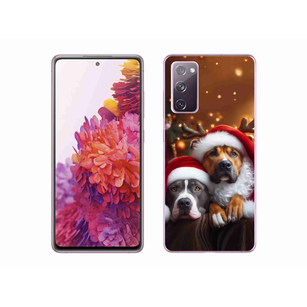 Gél borítás mmCase Samsung Galaxy S20 FE - Karácsonyi kutyák