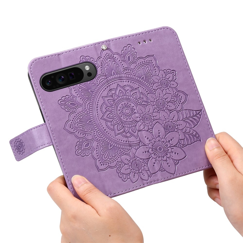 Mandala könyv tok a Google Pixel 10 Pro XL/Pixel 9 Pro XL készülékhez - lila