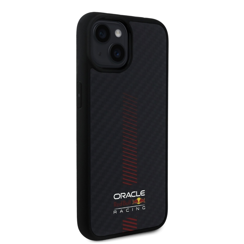 Red Bull Carbon Powerbar MagSafe MagSafe hátlap az iPhone 14 készülékhez Fekete