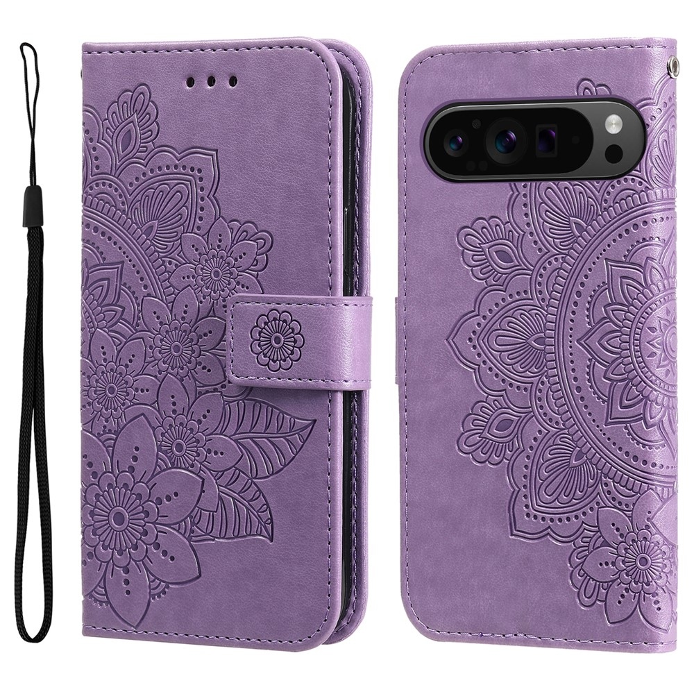 Mandala könyv tok a Google Pixel 10 Pro XL/Pixel 9 Pro XL készülékhez - lila