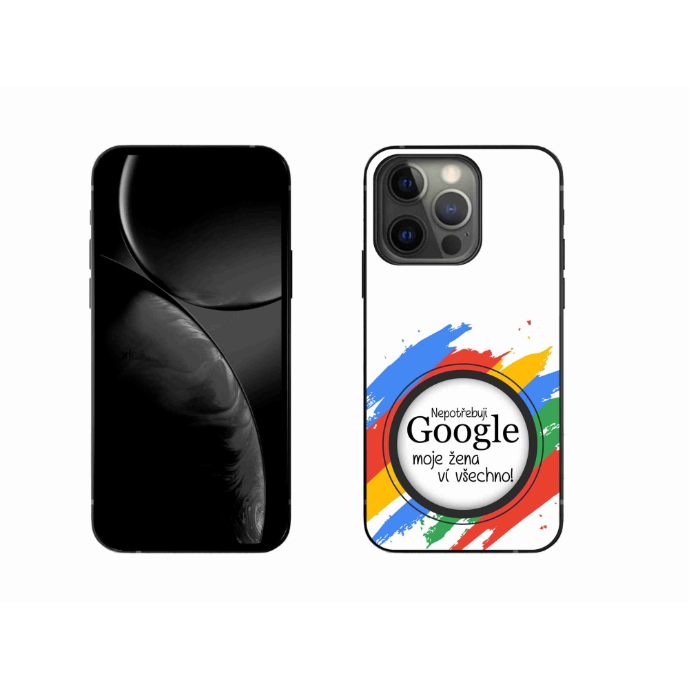 Gél borítás mmCase iPhone 13 Pro 6.1 készülékhez - a nő mindent tud fehér háttérrel