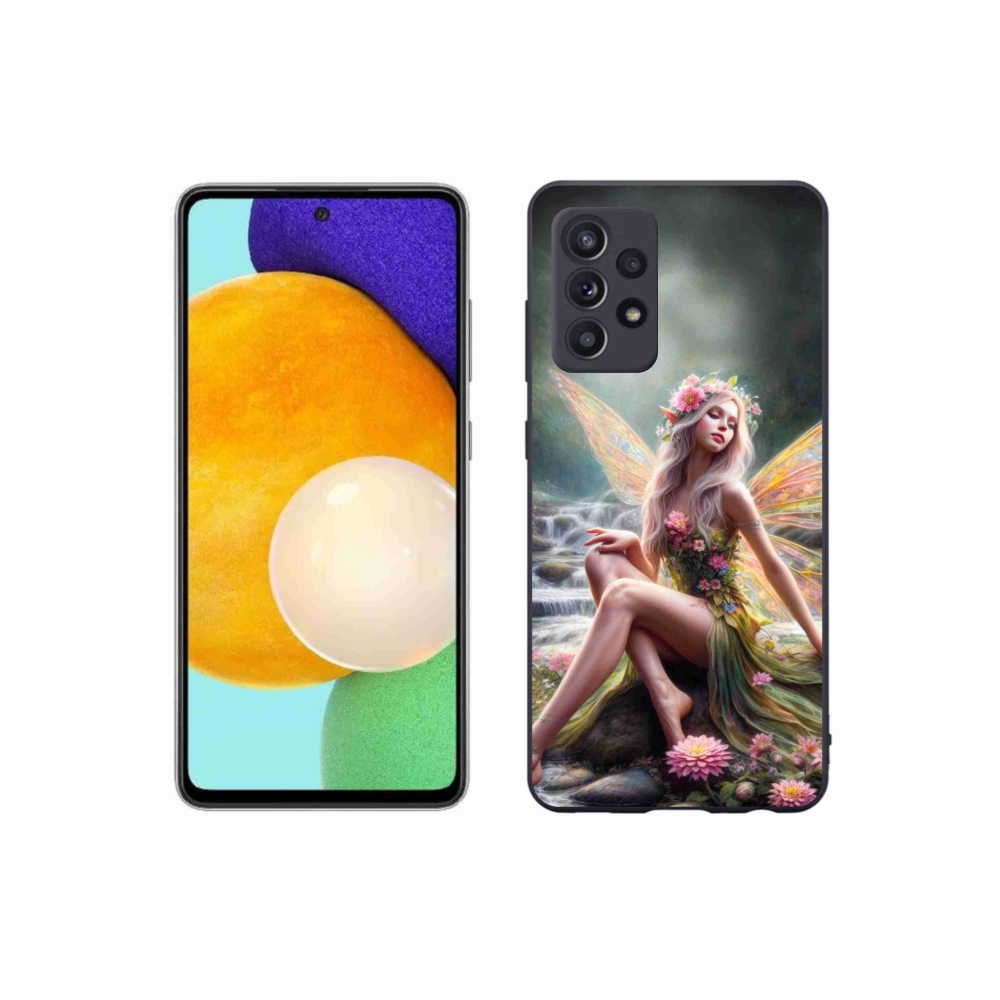 Gél védőhuzat mmCase Samsung Galaxy A52s 5G - pillangó nő 1