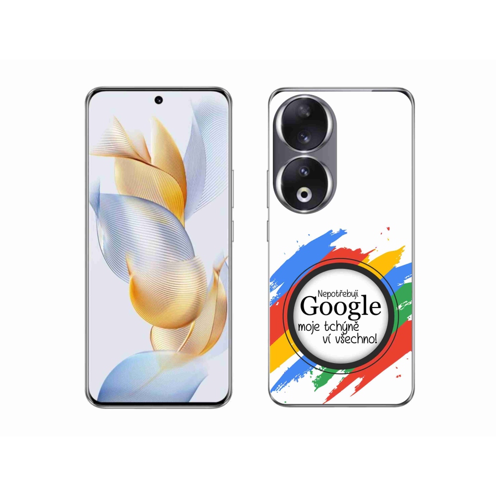 Gél borító mmCase a Honor 90 - anyós tudja, hogy minden fehér háttérrel