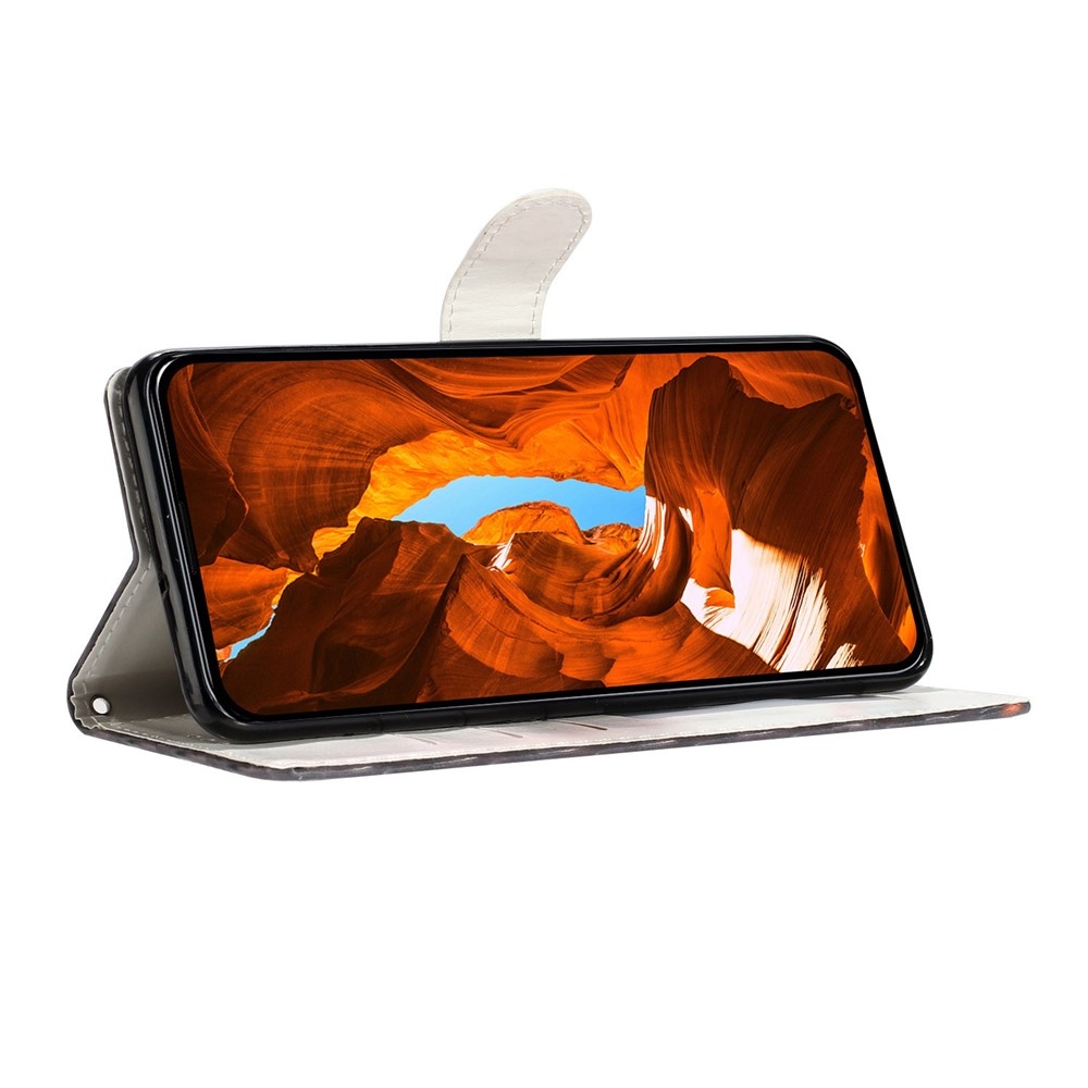 Biztonságos könyvtáska Xiaomi 15T-hez - rózsaszín-zöld márvány