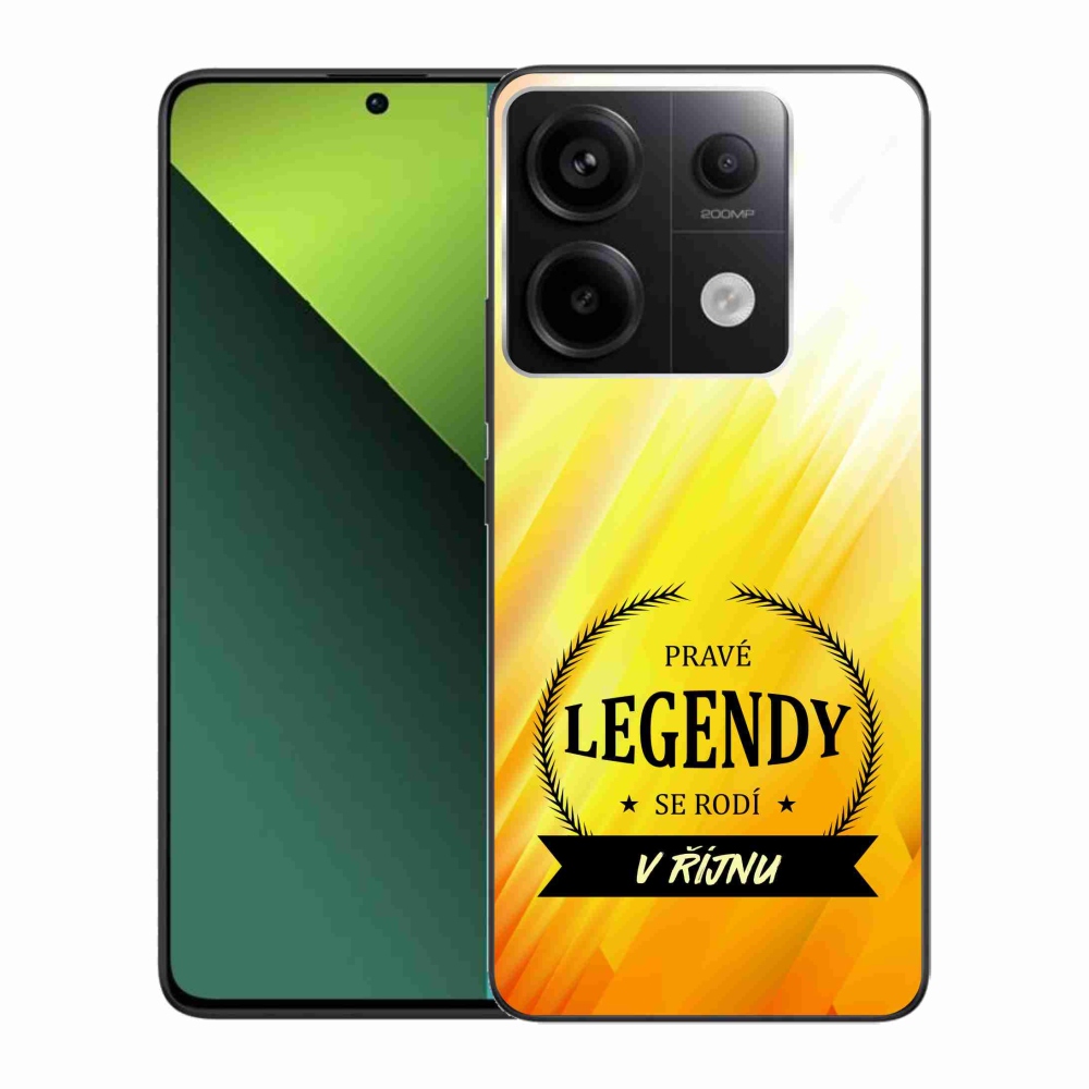 Gél borítás mmCase a Xiaomi Redmi Note 13 Pro 5G/Poco X6 5G - Legendák októberben sárga háttérrel