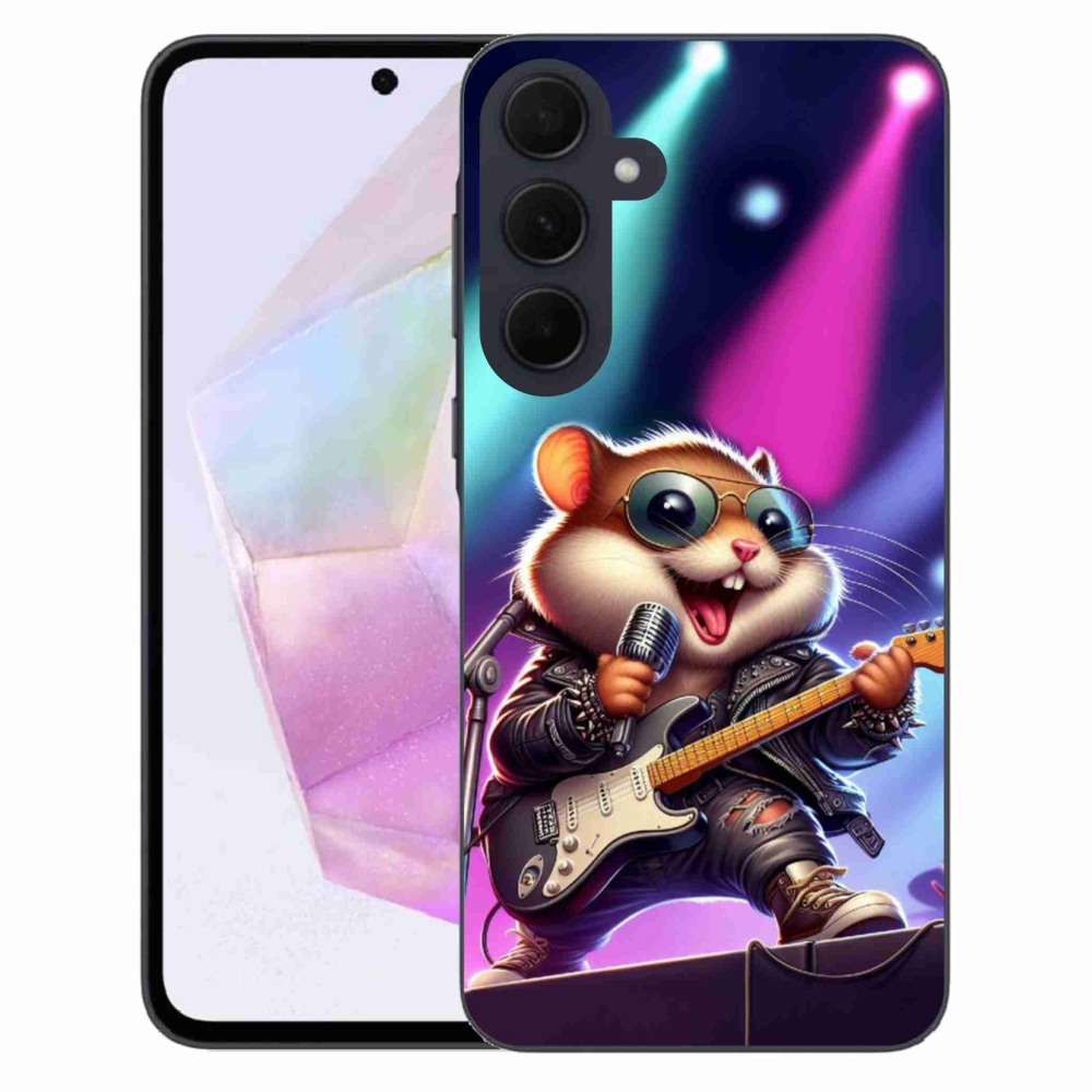 Gél borítás mmCase Samsung Galaxy A35 5G - hamster rockerhez