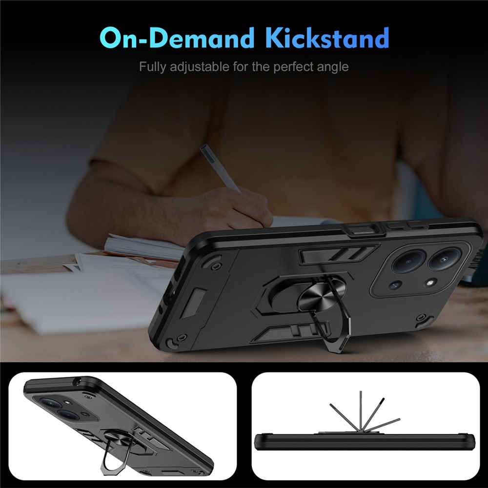 Defend tartós borító Xiaomi Redmi 15C 4G (171mm)/Poco C85 4G (171mm) - fekete