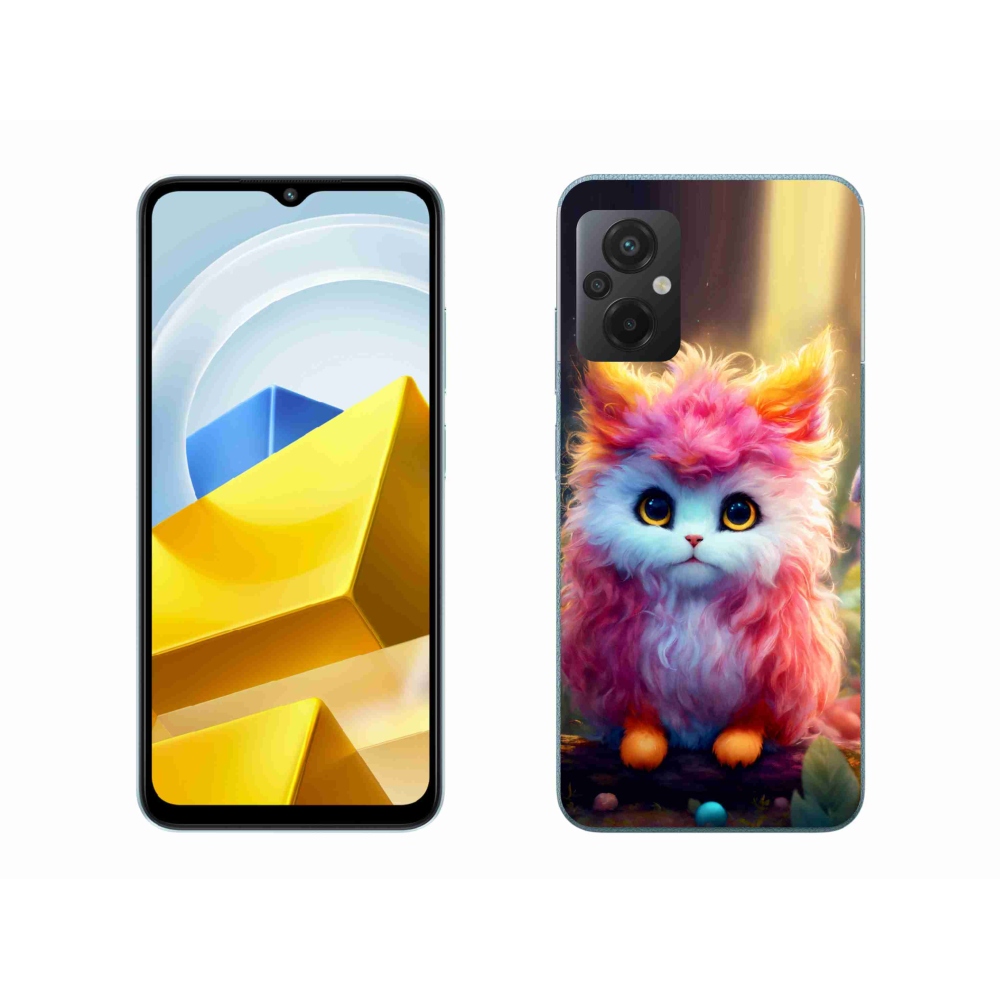 Gél borítás mmCase a Xiaomi Poco M5 4G-hez - aranyos cica 5