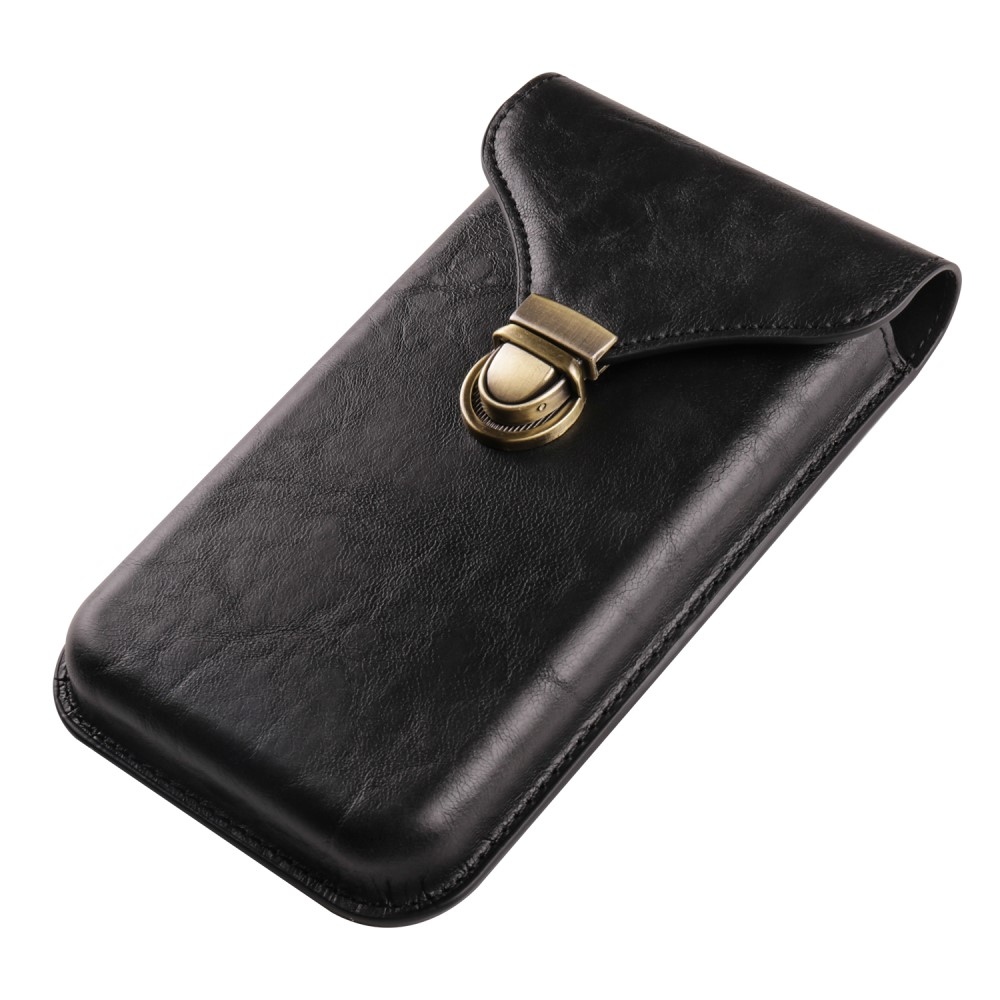 Pouch univerzális övtáska 6,7 hüvelykig terjedő telefonokhoz - fekete színben