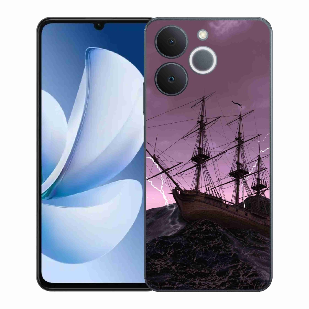 Zselés borítás mmCase a Realme Note 70T-hez - hajó a viharban