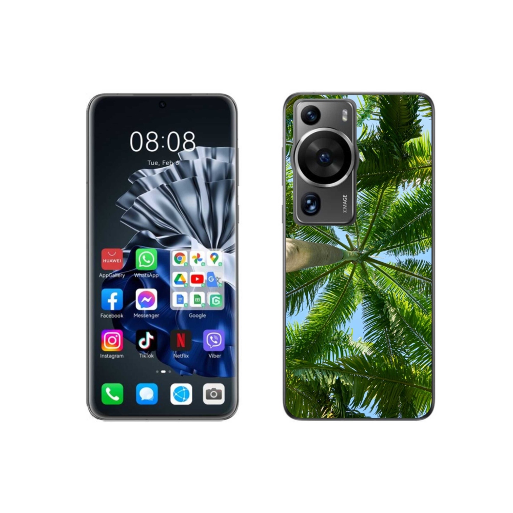 Gél borítás mmCase a Huawei P60 Pro készülékhez - pálmafa