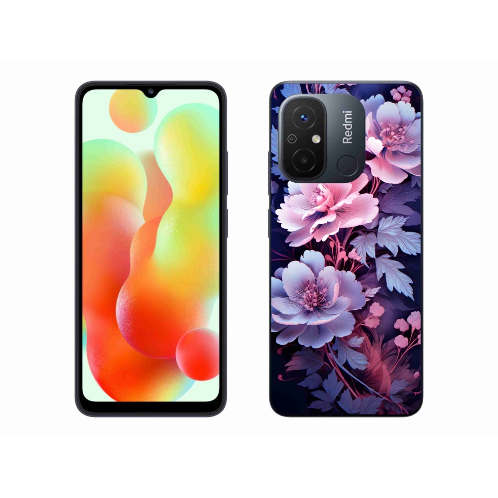 Gél borító mmCase a Xiaomi Redmi 12C-hez - virágok 11