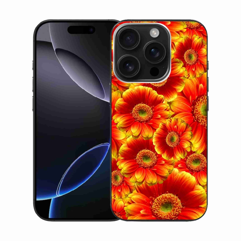 Zselés borítás mmCase iPhone 16 Pro készülékhez - gerbera 1