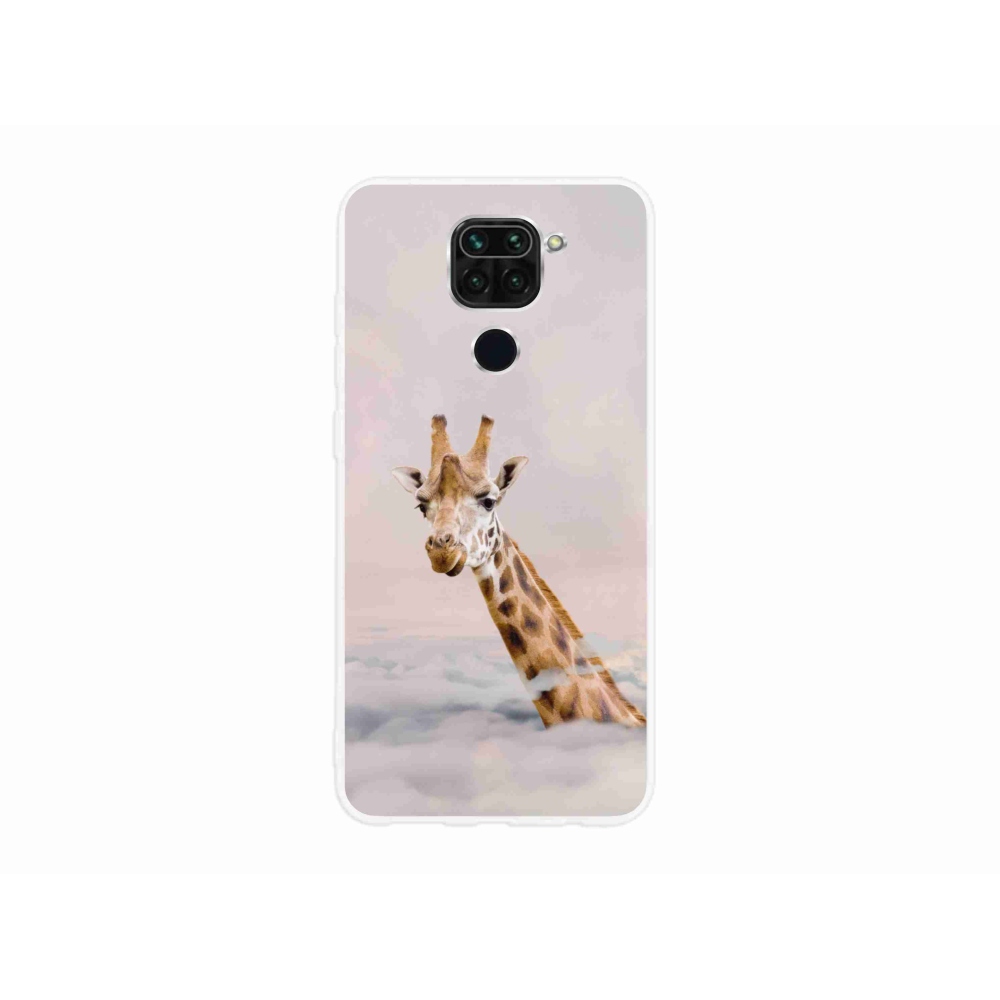 Gél borító mmCase a Xiaomi Redmi Note 9-hez - zsiráf a felhőkben