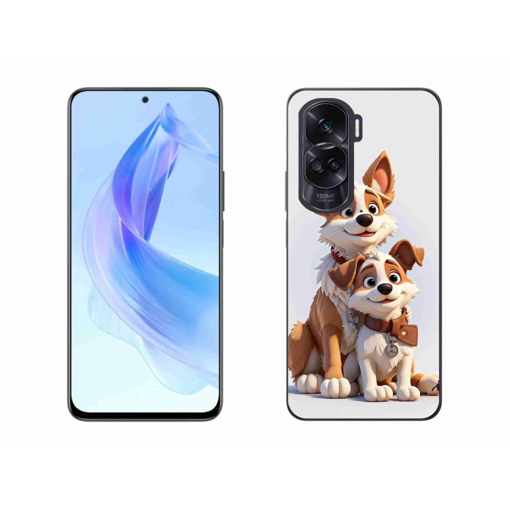 Zselés borítás mmCase a Honor 90 Lite-hoz - kutyák rajzolása