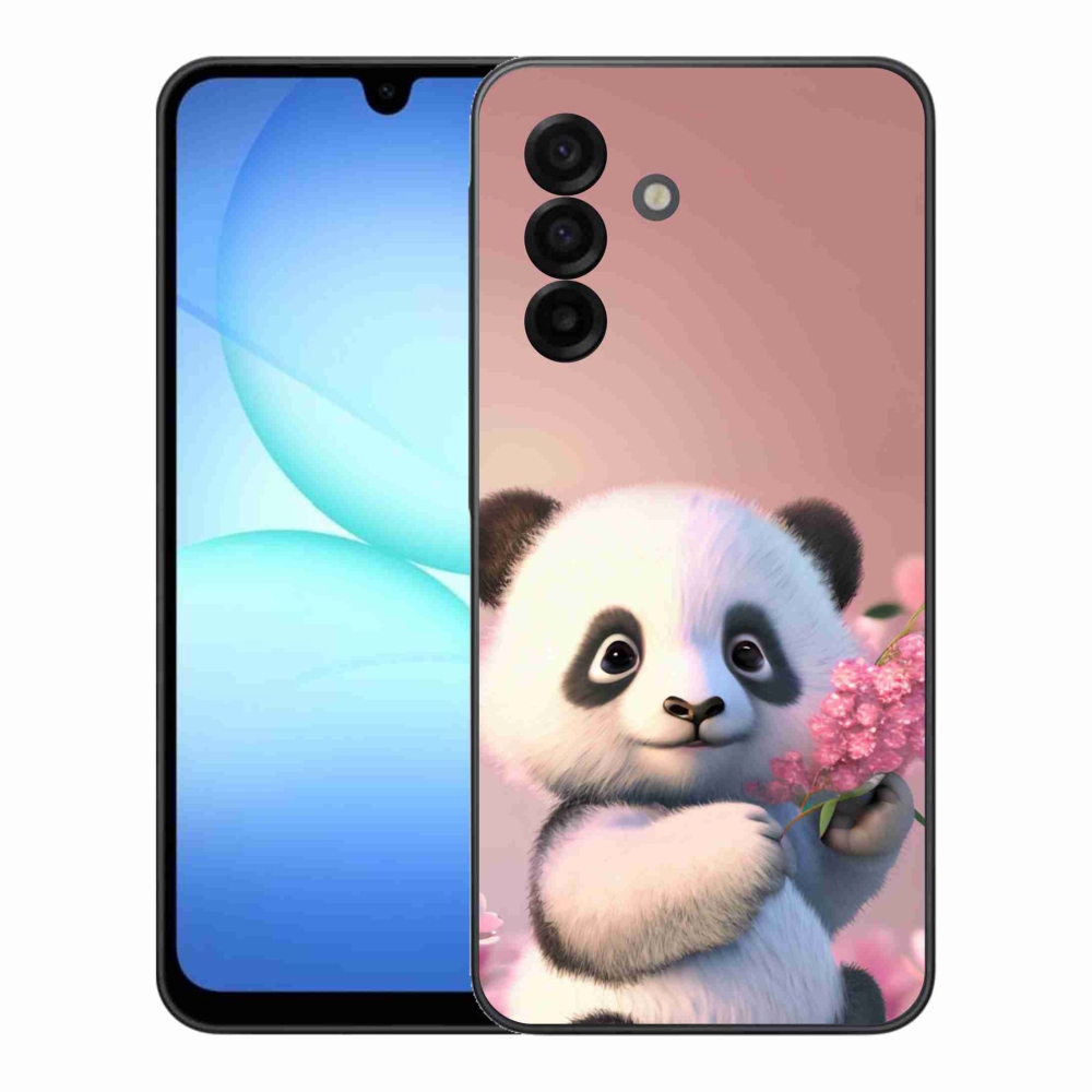 Gél borítás mmCase Samsung Galaxy A17 5G - aranyos panda