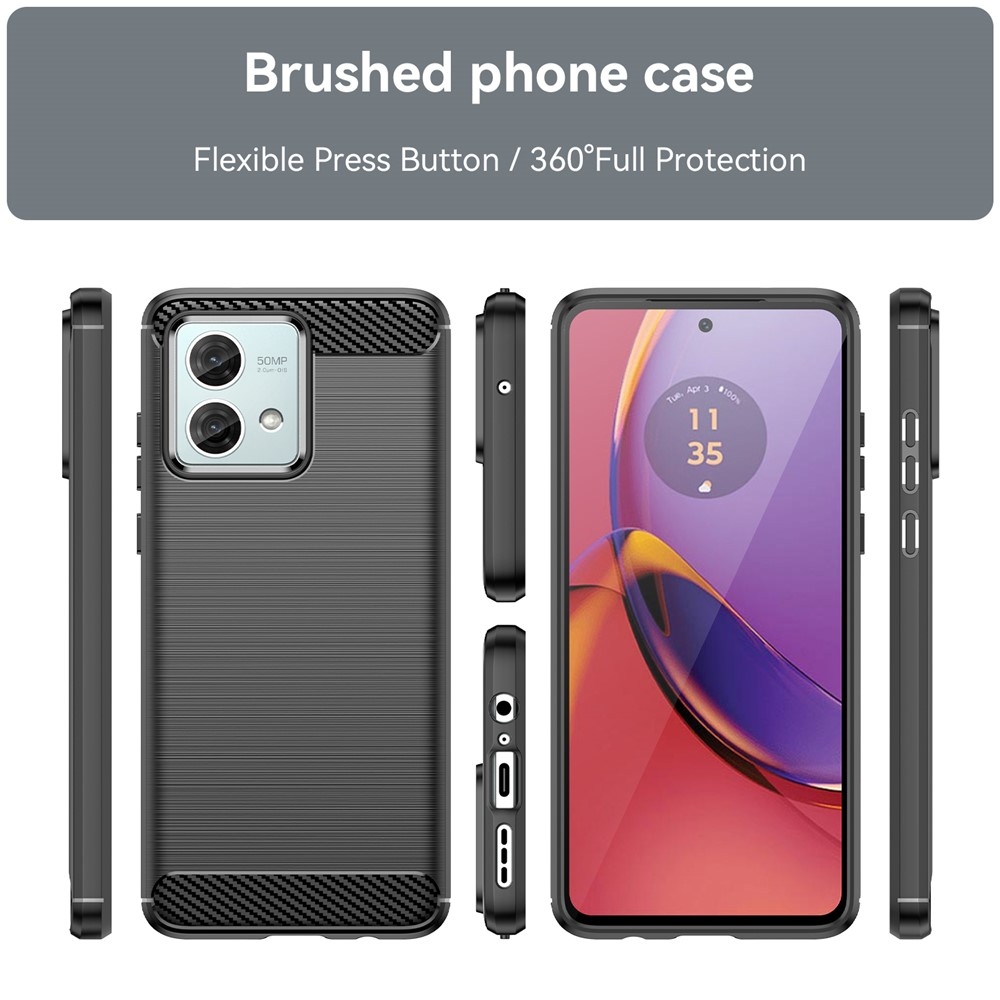Szénálló zselés tok Motorola Moto G84 5G-hez - fekete