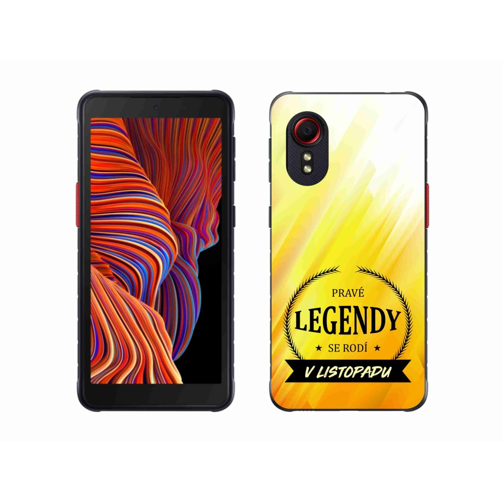 Gél borítás mmCase Samsung Galaxy Xcover 5 - Legendák novemberben sárga háttérrel