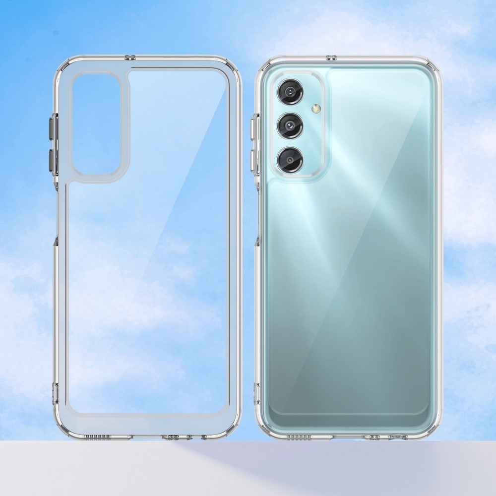 Gél tok kemény hátlappal a Samsung Galaxy A25 5G készülékre - átlátszó