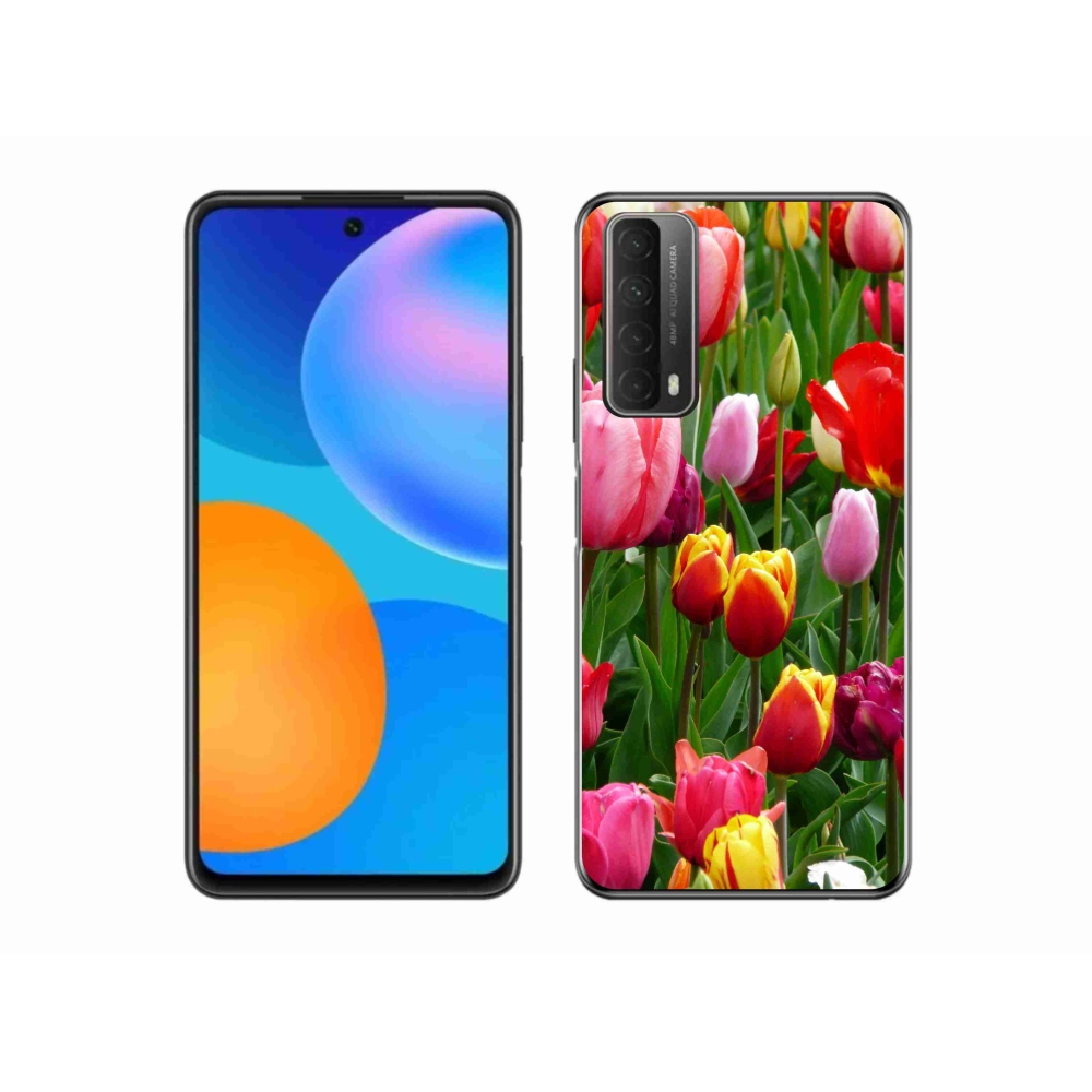 Zselés borítás mmCase a Huawei P Smart (2021) - tulipánok