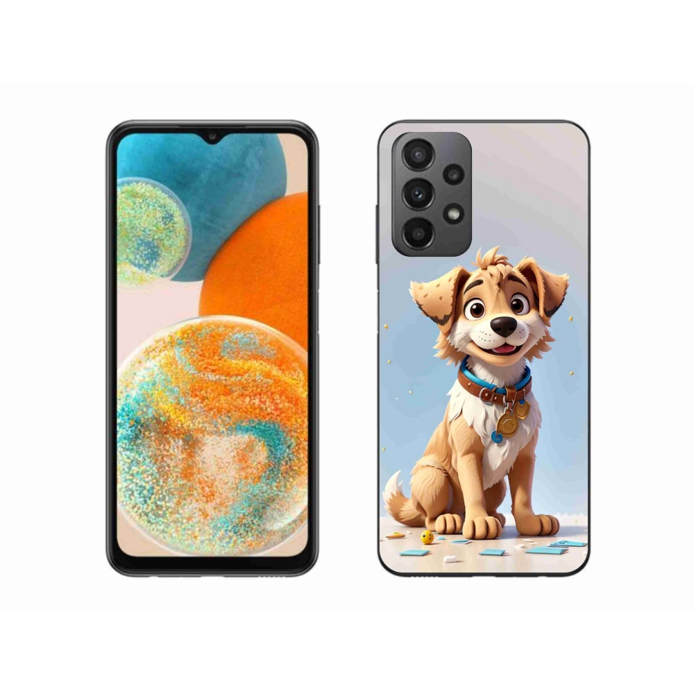 Gél borítás mmCase Samsung Galaxy A23 4G/5G készülékhez - rajzfilm kölyökkutya