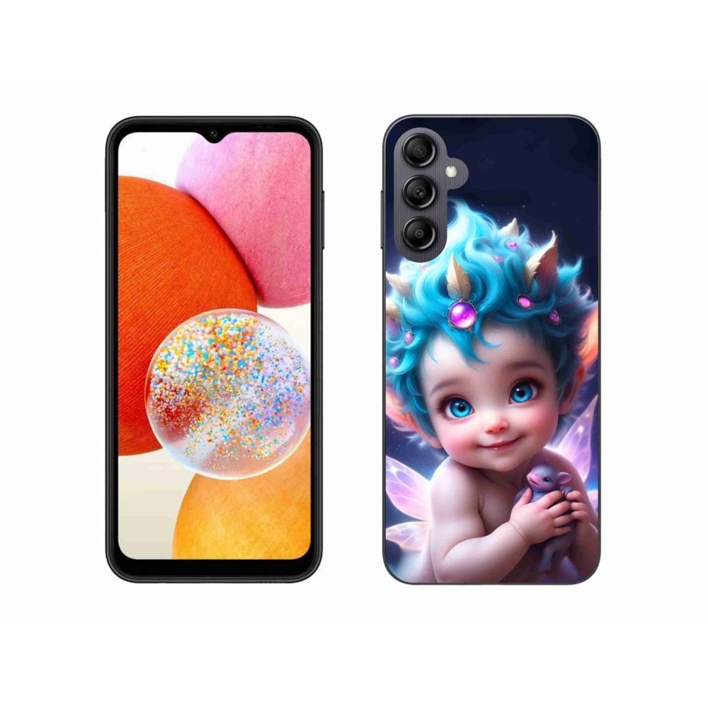 Gél borítás mmCase Samsung Galaxy A14 4G/5G - baba pillangószárnyakkal