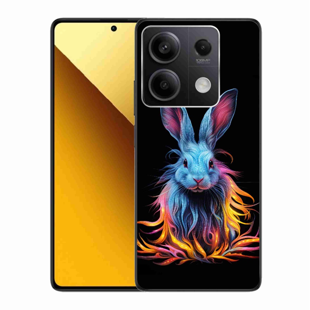 Gél borítás mmCase a Xiaomi Redmi Note 13 5G számára - absztrakt nyúl