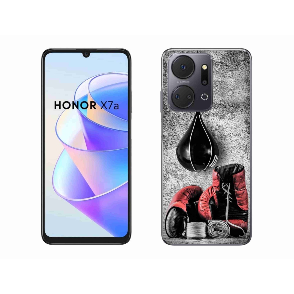 Zselés borítás mmCase a Honor X7a számára - bokszzsák és kesztyűk