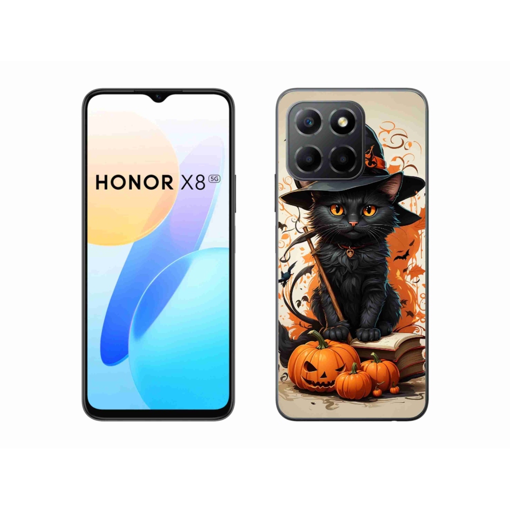 Zselés borítás mmCase a Honor X8 5G készülékhez - cat wizard