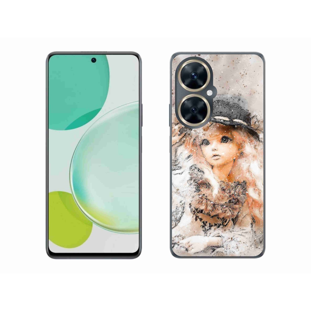 Gél borítás mmCase a Huawei Nova 11i készülékhez - lány sapkával